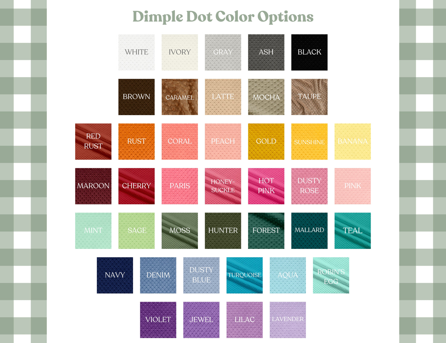 Solid Colors Personalized Baby Blanket