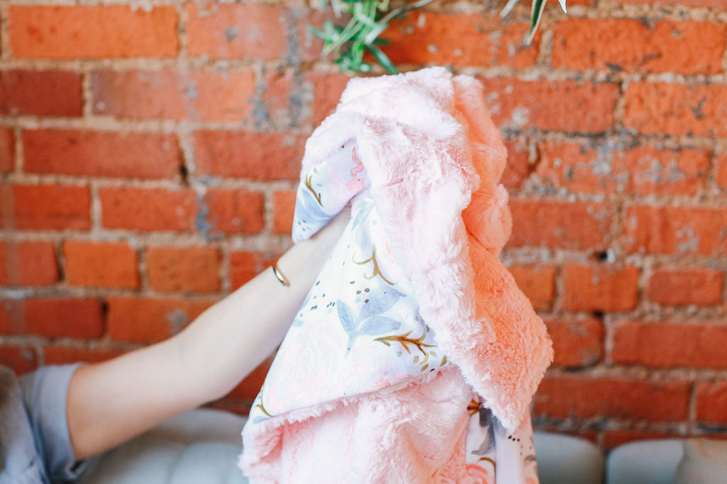 Champagne Rose Personalized Lovey Size