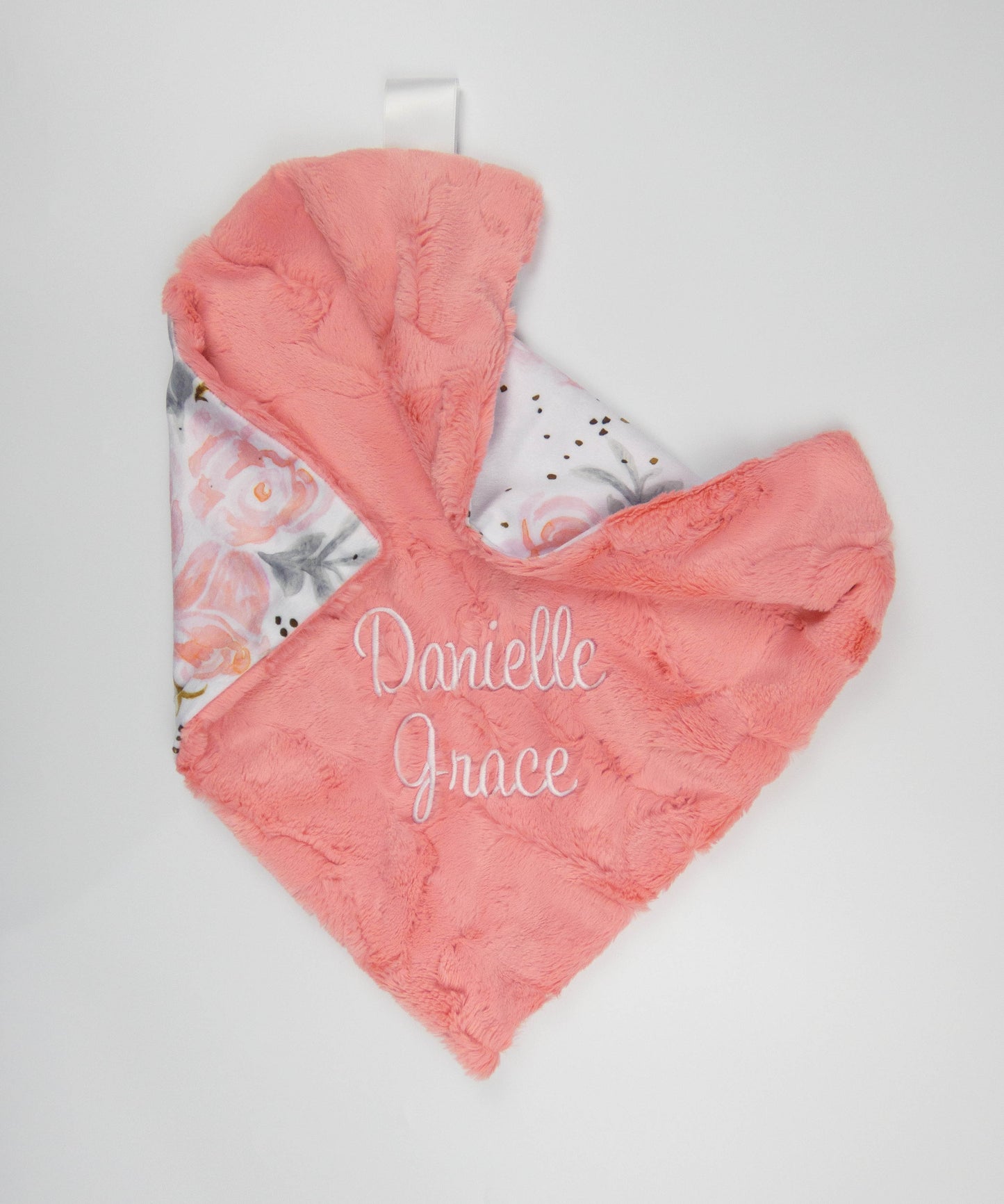 Champagne Rose Personalized Lovey Size