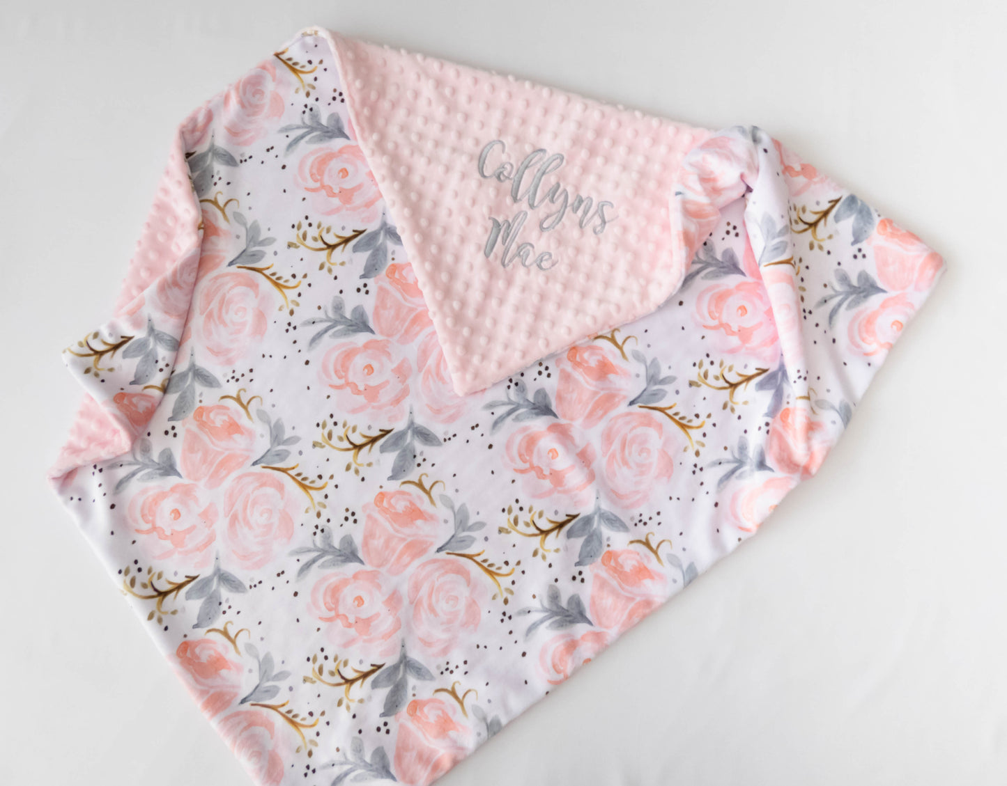 Champagne Rose Baby Blanket