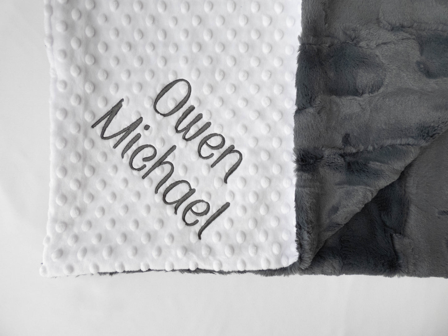 Solid Colors Personalized Baby Blanket