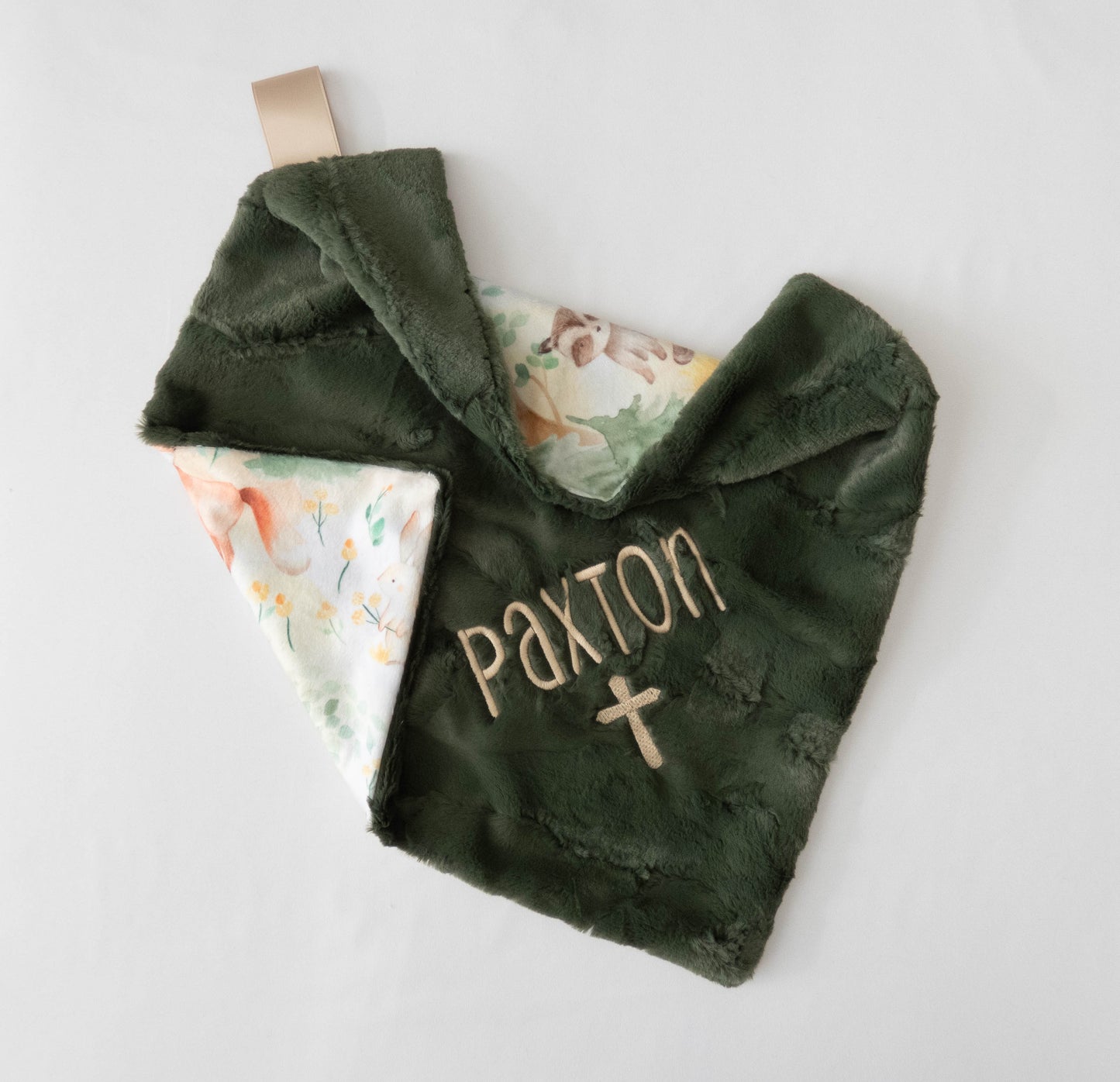 Sage Woodland Forest Animals Lovey Size