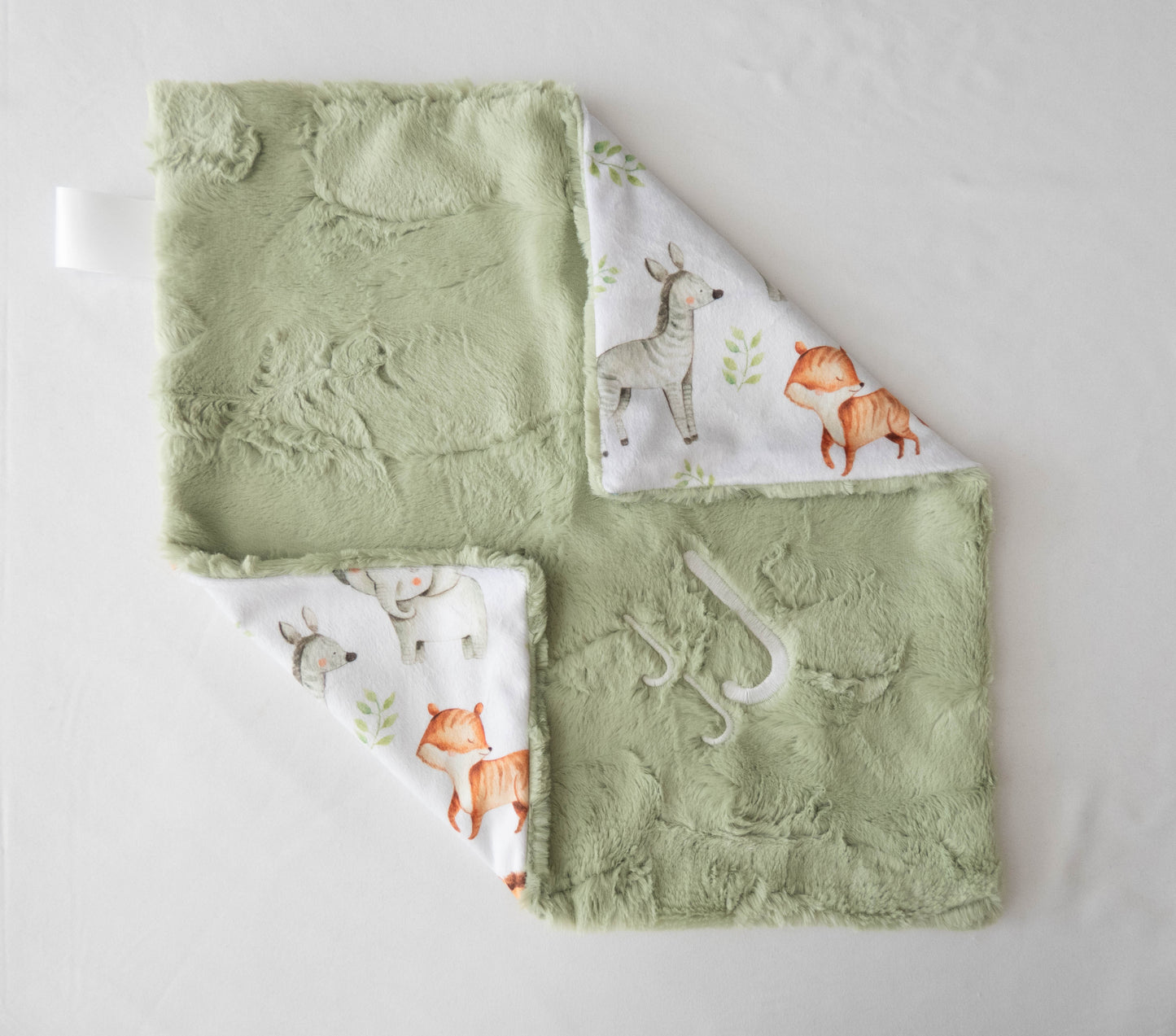 Safari Animals Personalized Lovey Size