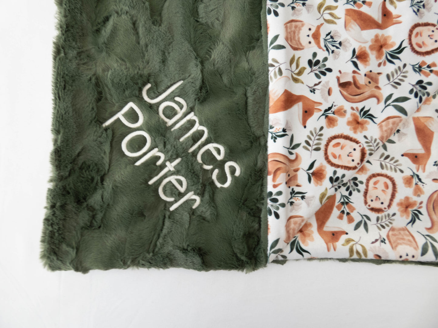 Wild Animal Party Personalized Child Blanket