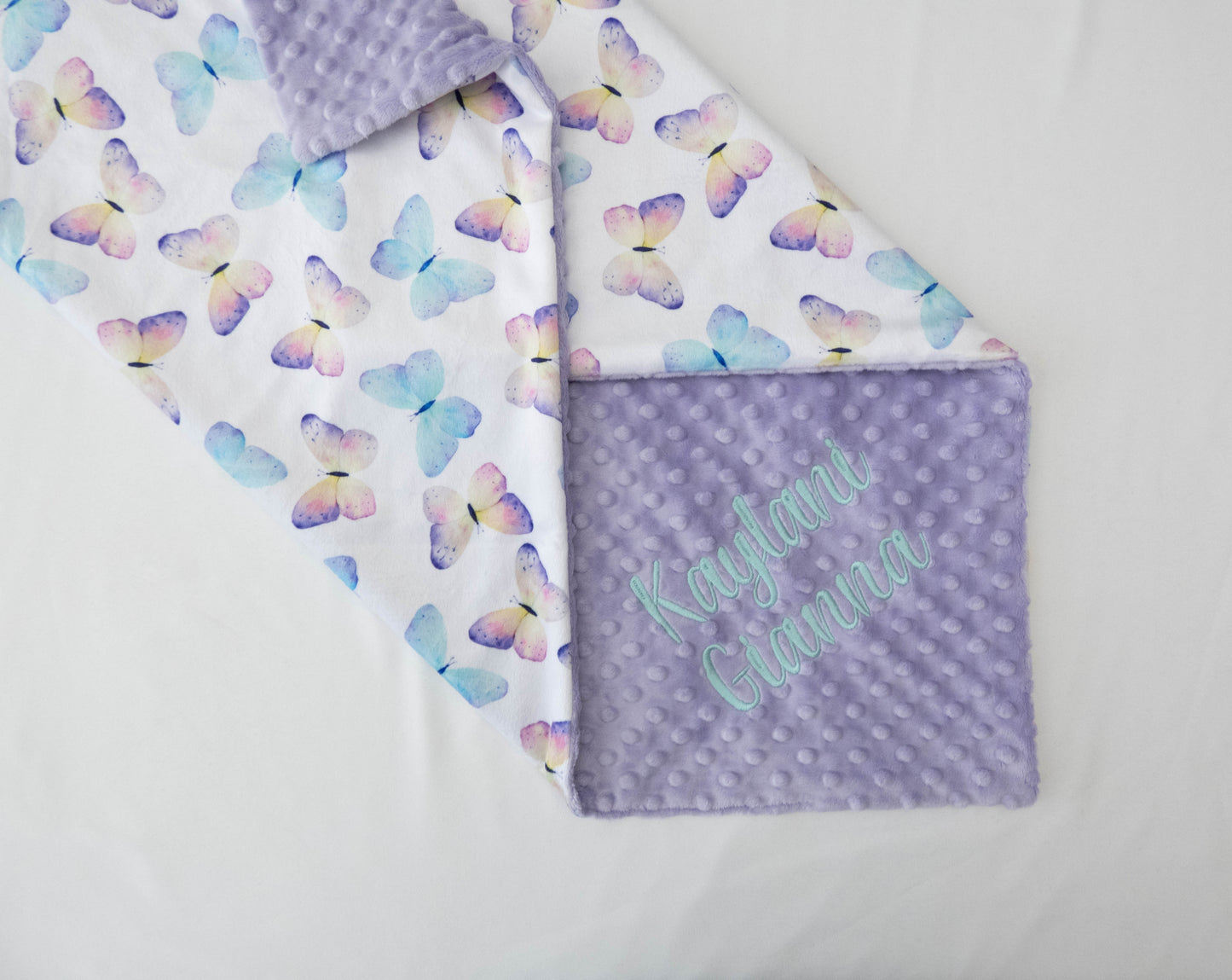 Butterflies Personalized Baby Blanket