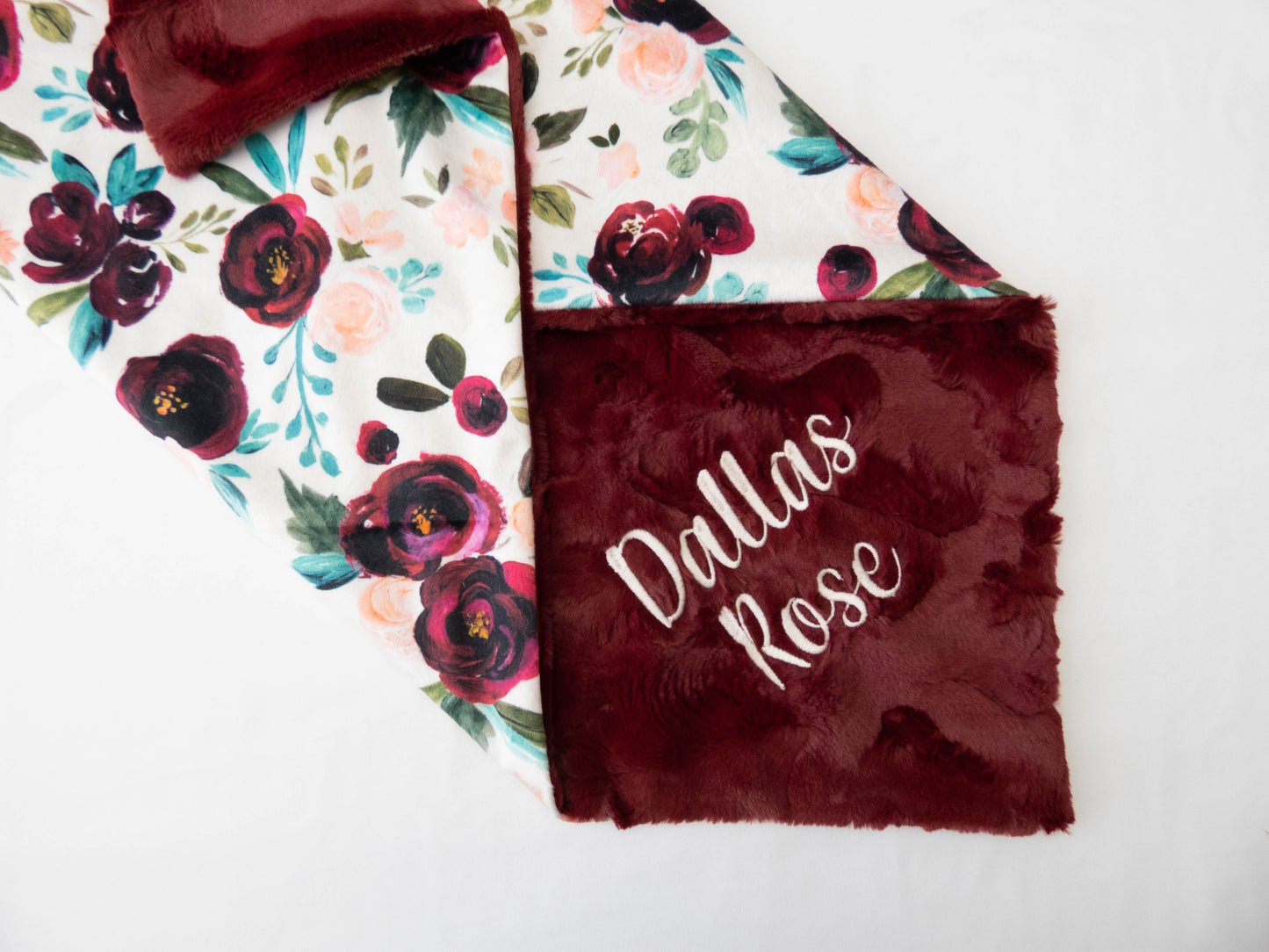 Valentina Rose Floral Baby Blanket