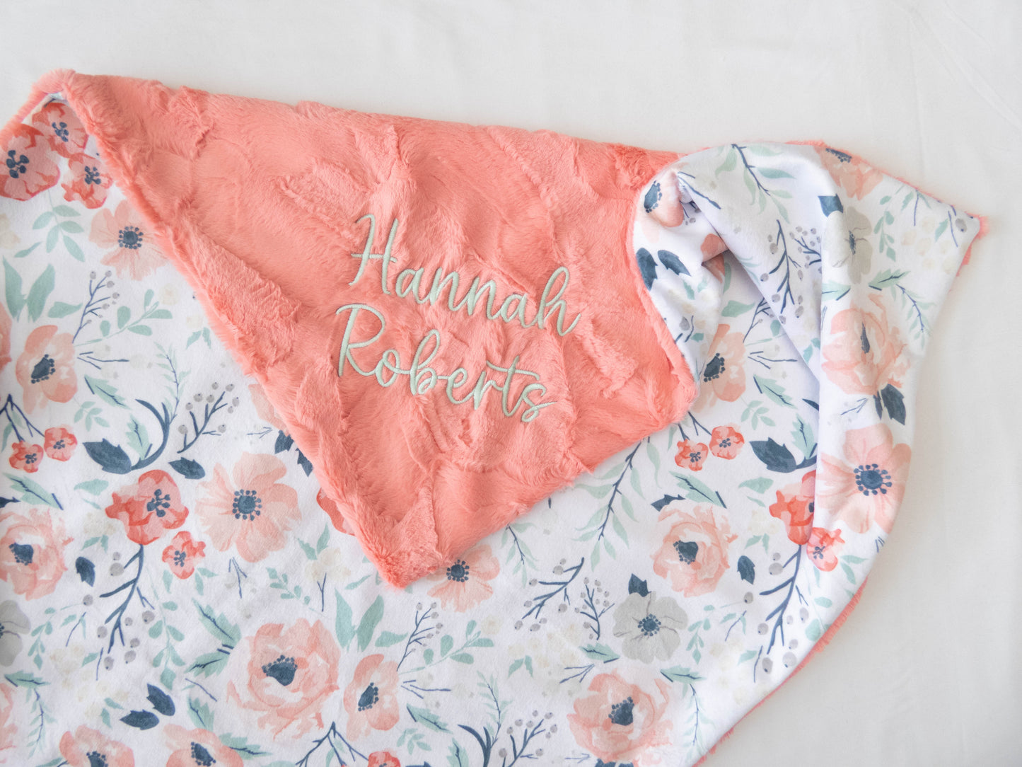 Spring Meadow Floral Baby Blanket