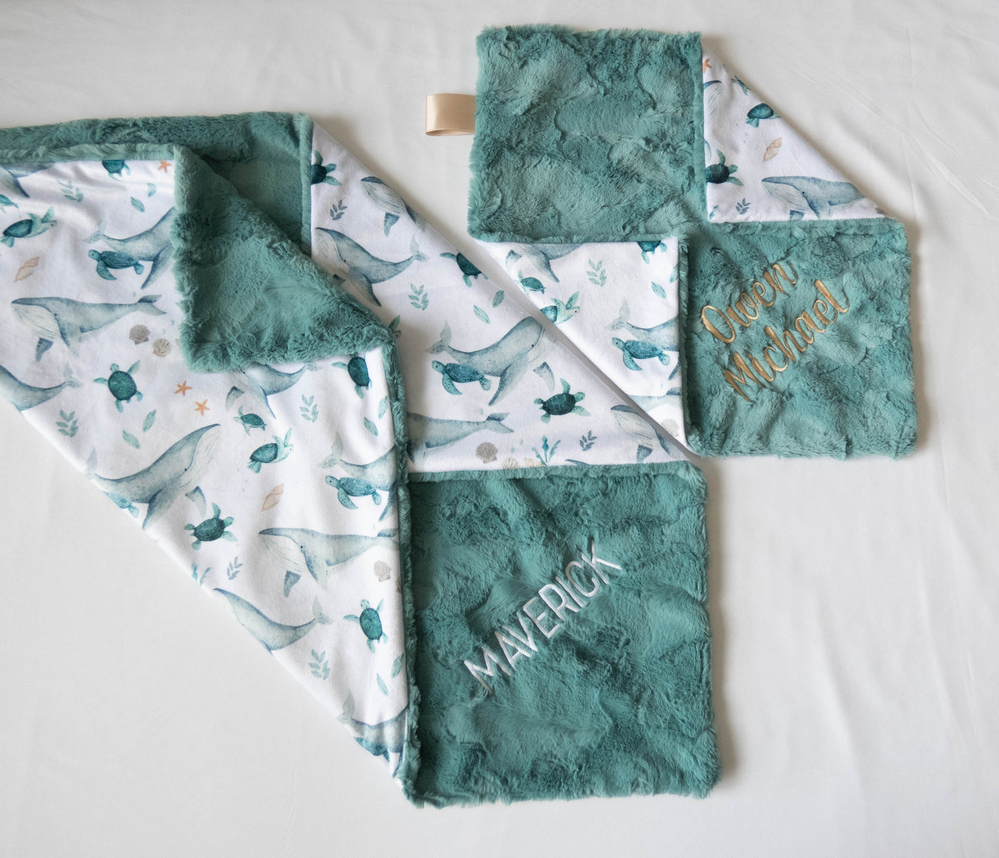 Under The Sea Personalized Lovey Size