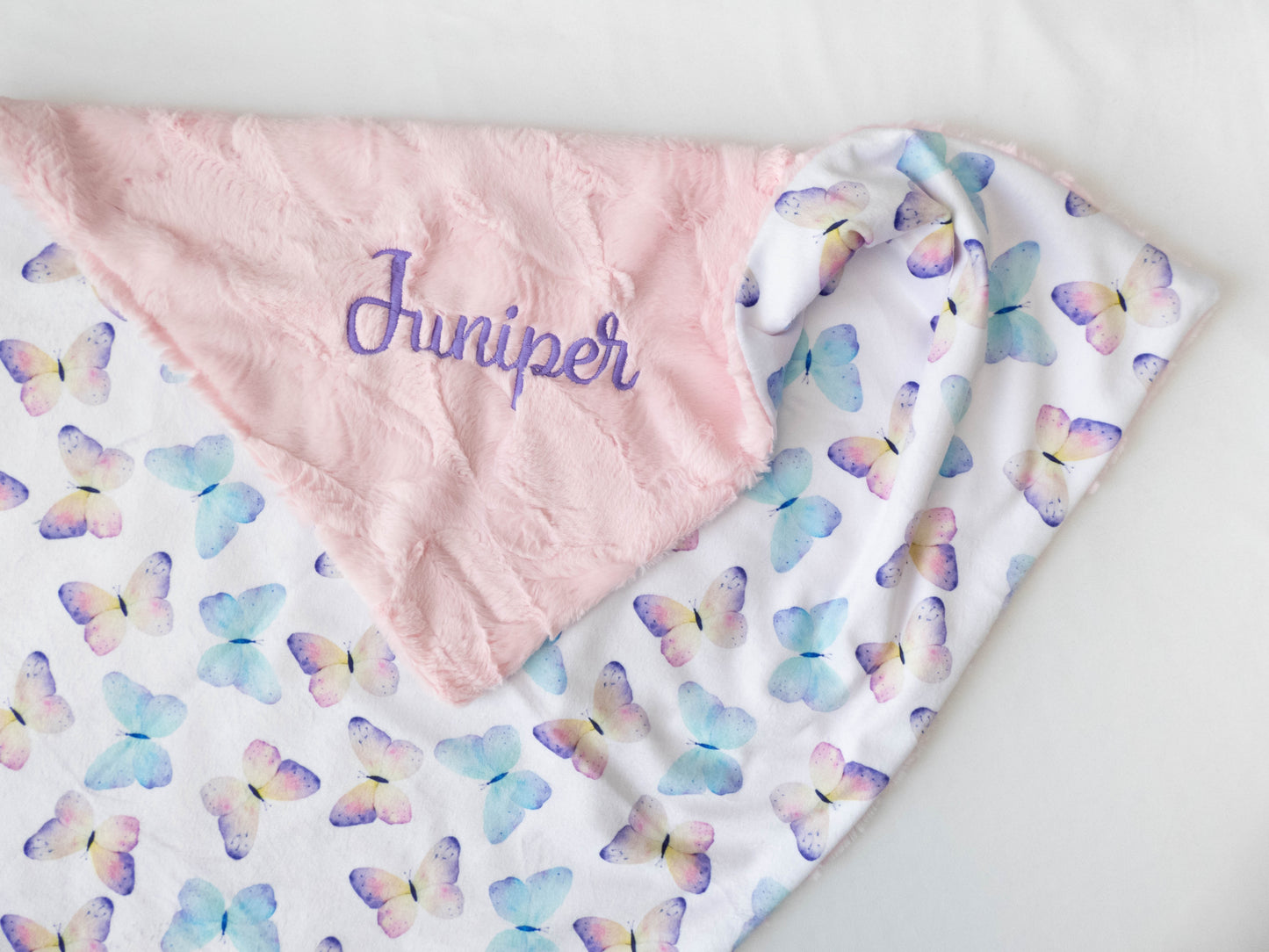 Butterflies Personalized Child Blanket