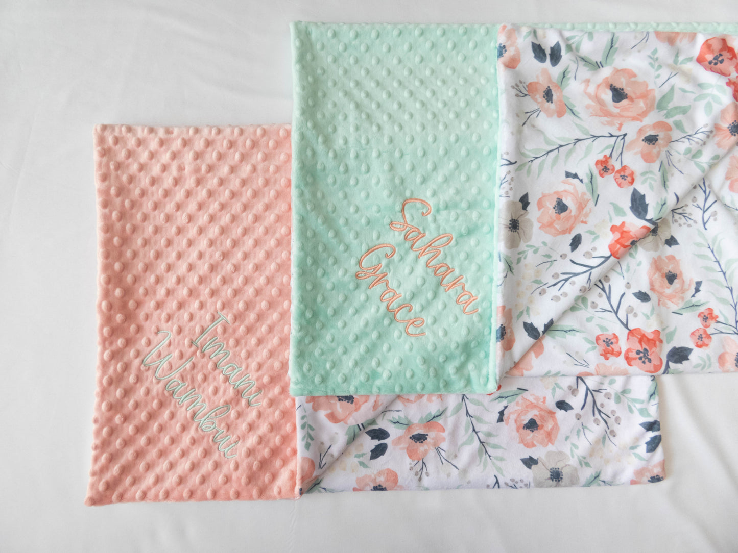 Spring Meadow Floral Baby Blanket