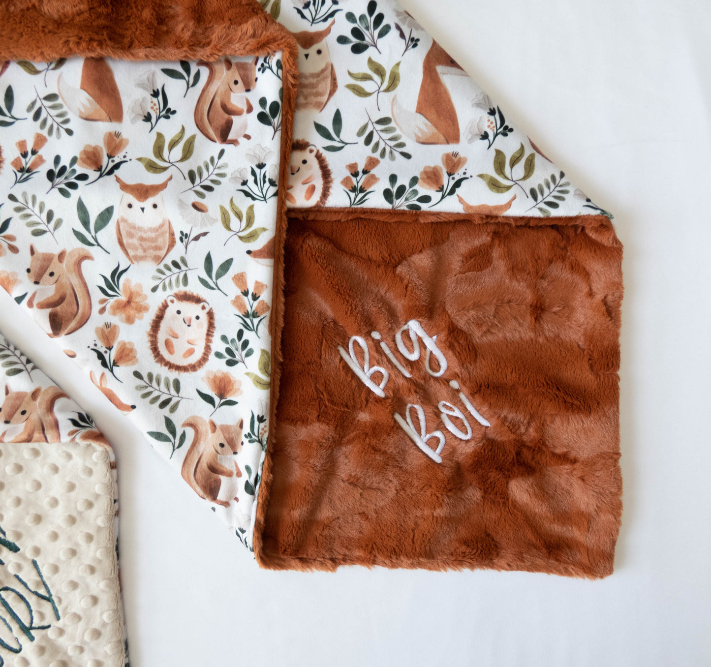 Wild Animal Party Personalized Baby Blanket