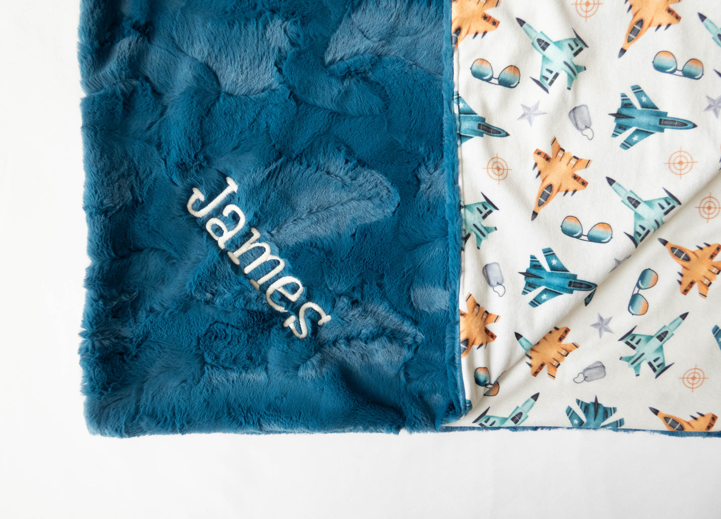 Fighter Jets Personalized Child Size Blanket