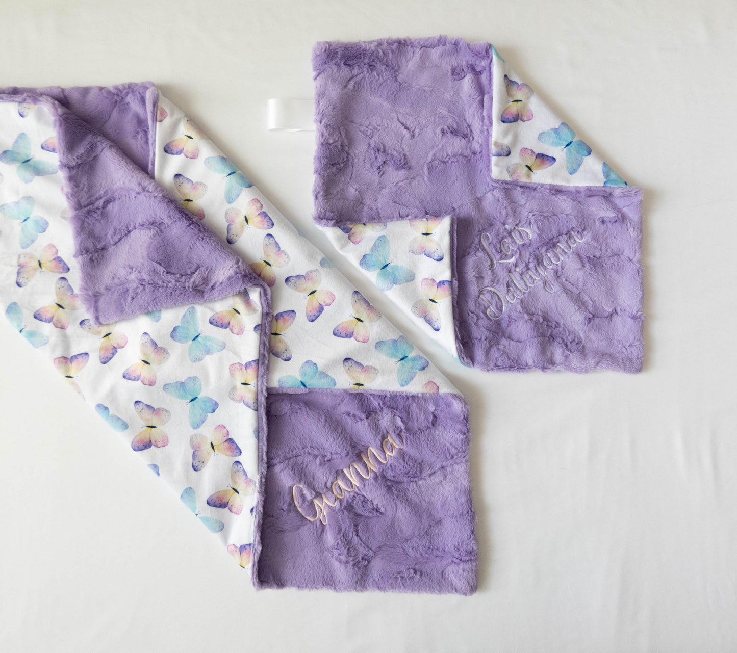 Butterflies Personalized Lovey Size