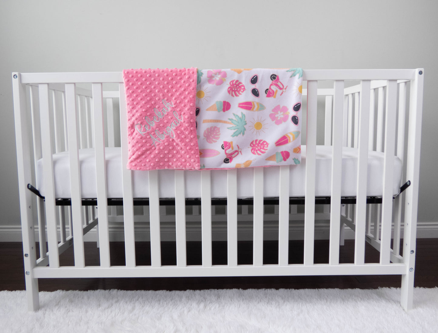 Surfer Girl Personalized Baby Blanket