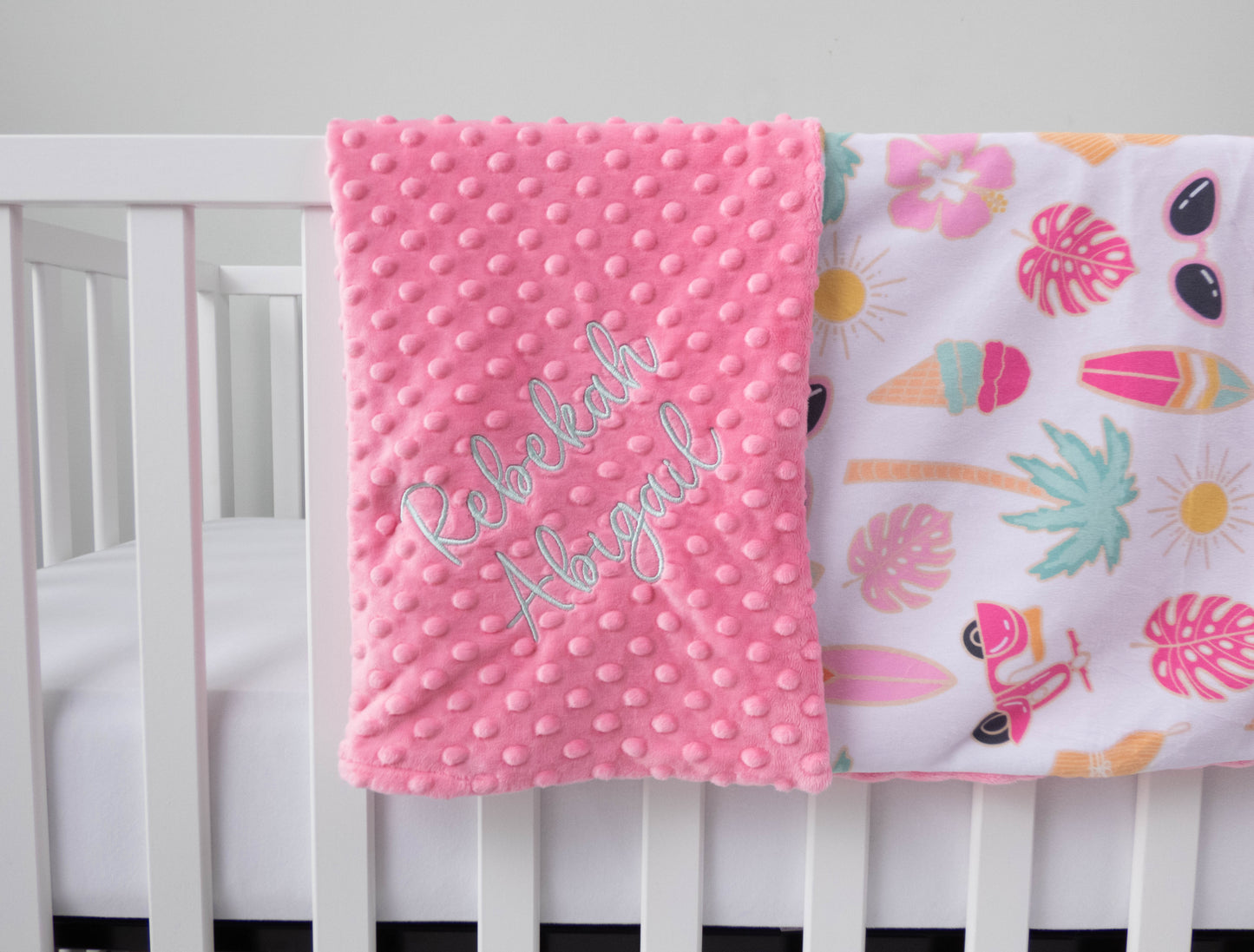 Surfer Girl Personalized Baby Blanket