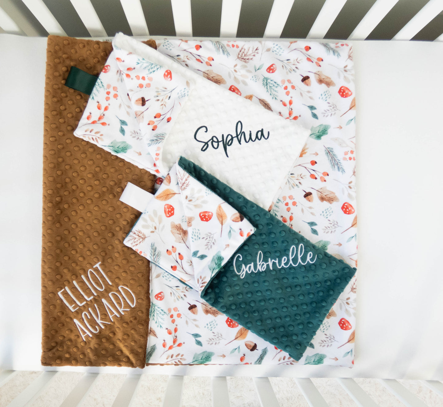 Autumn Forest Personalized Lovey Size