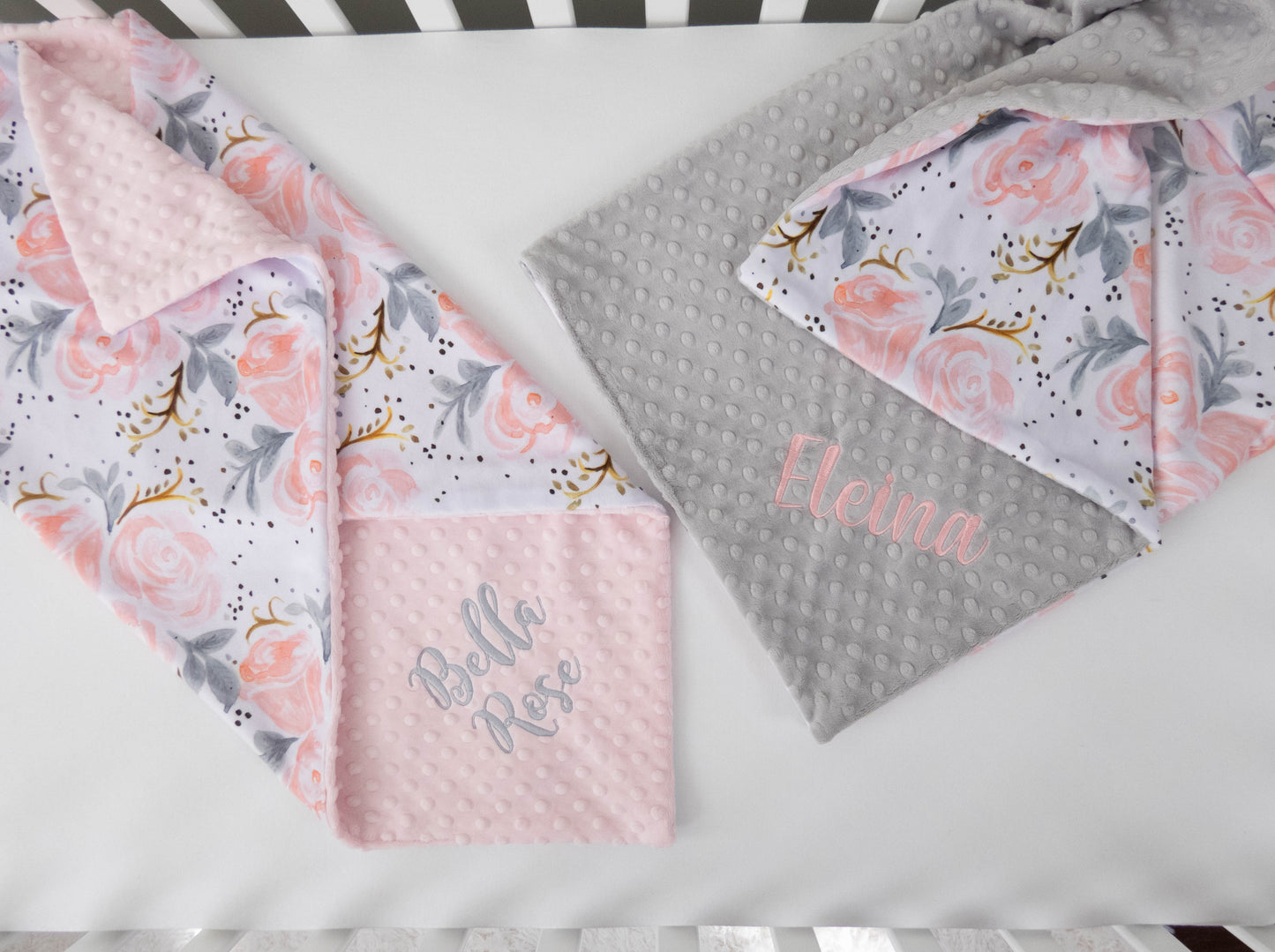 Champagne Rose Baby Blanket