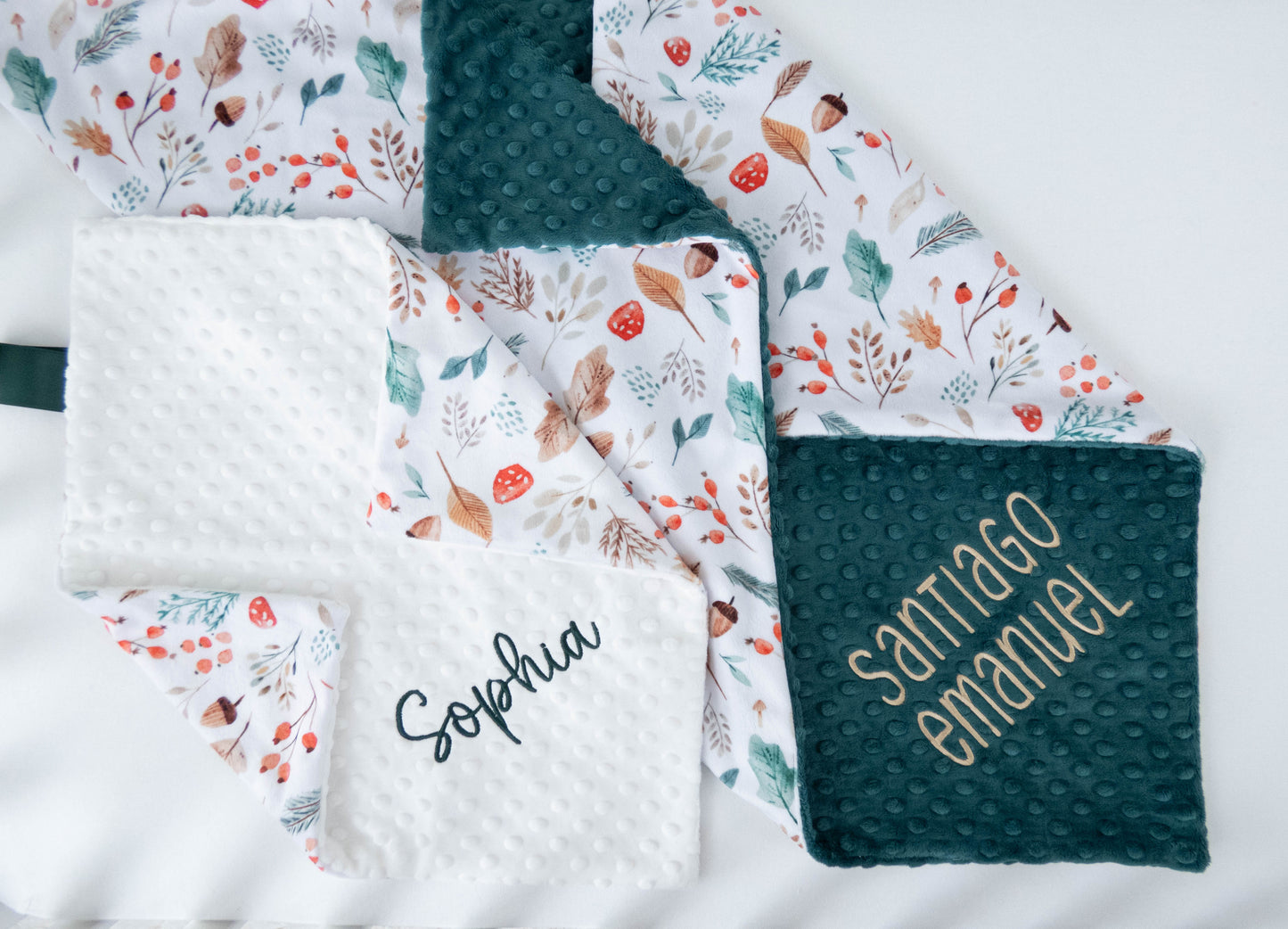 Autumn Forest Personalized Lovey Size