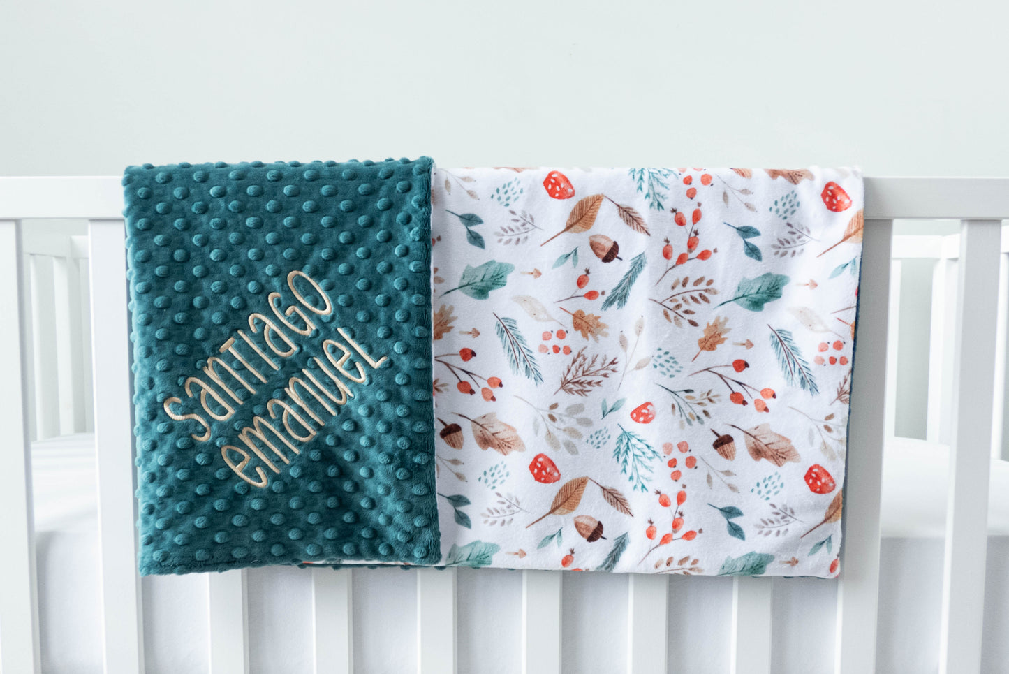 Autumn Forest Personalized Baby Blanket