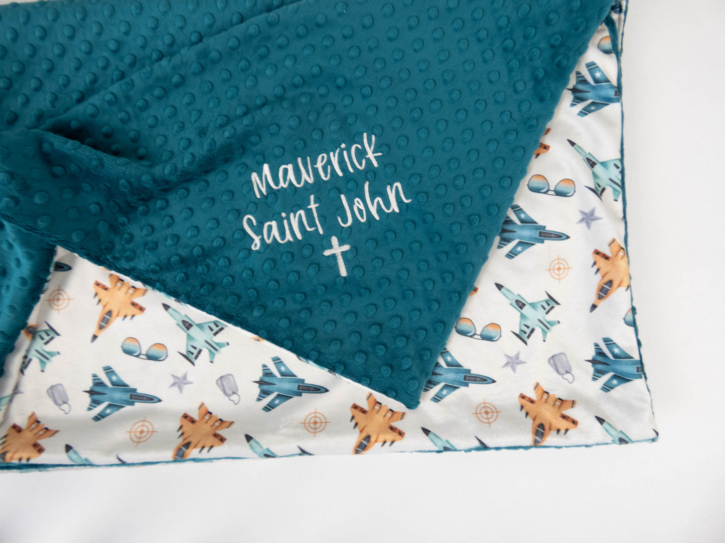 Fighter Jets Personalized Child Size Blanket