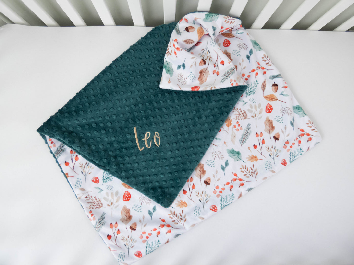 Autumn Forest Personalized Baby Blanket