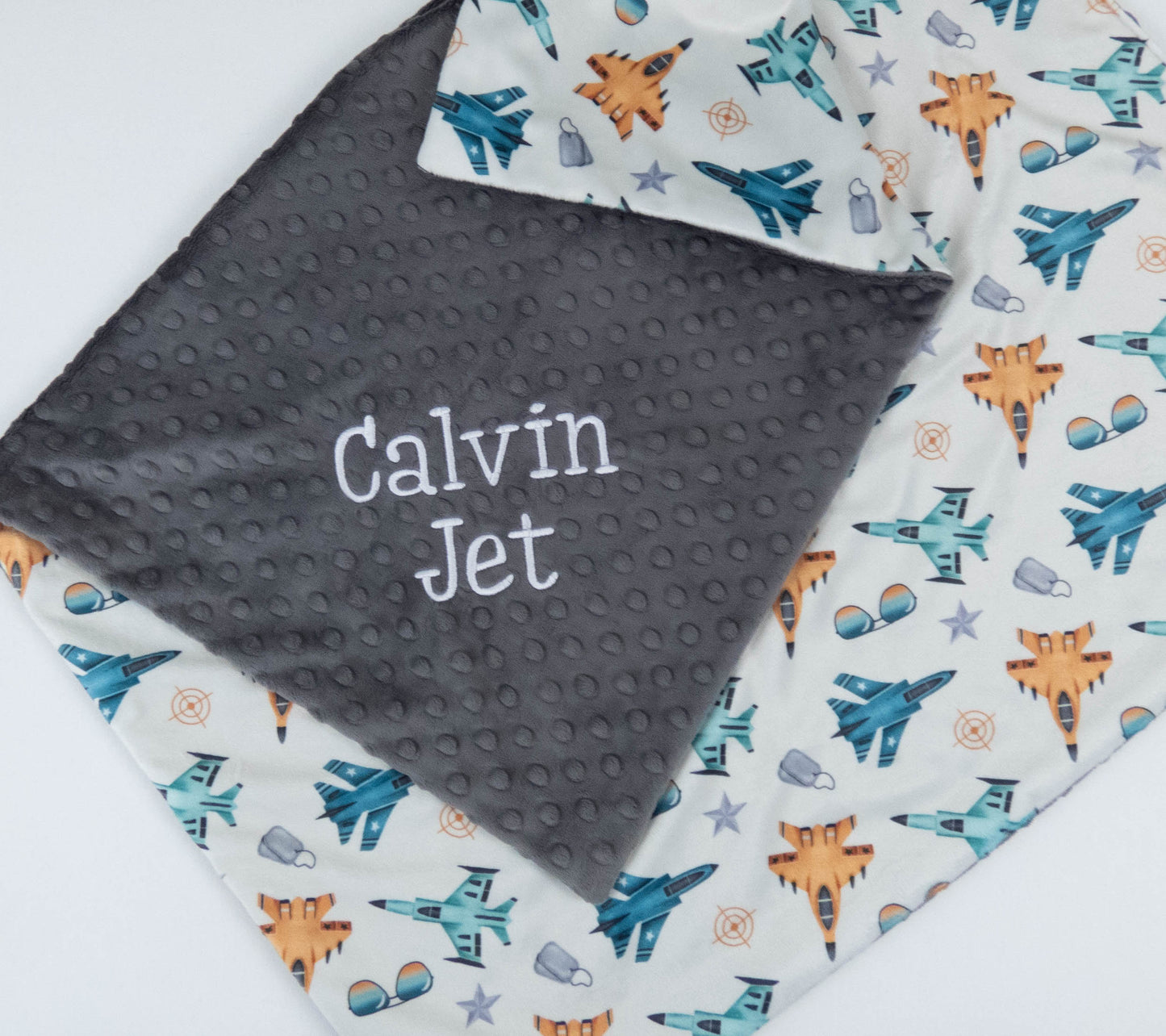 Fighter Jets Personalized Baby Blanket