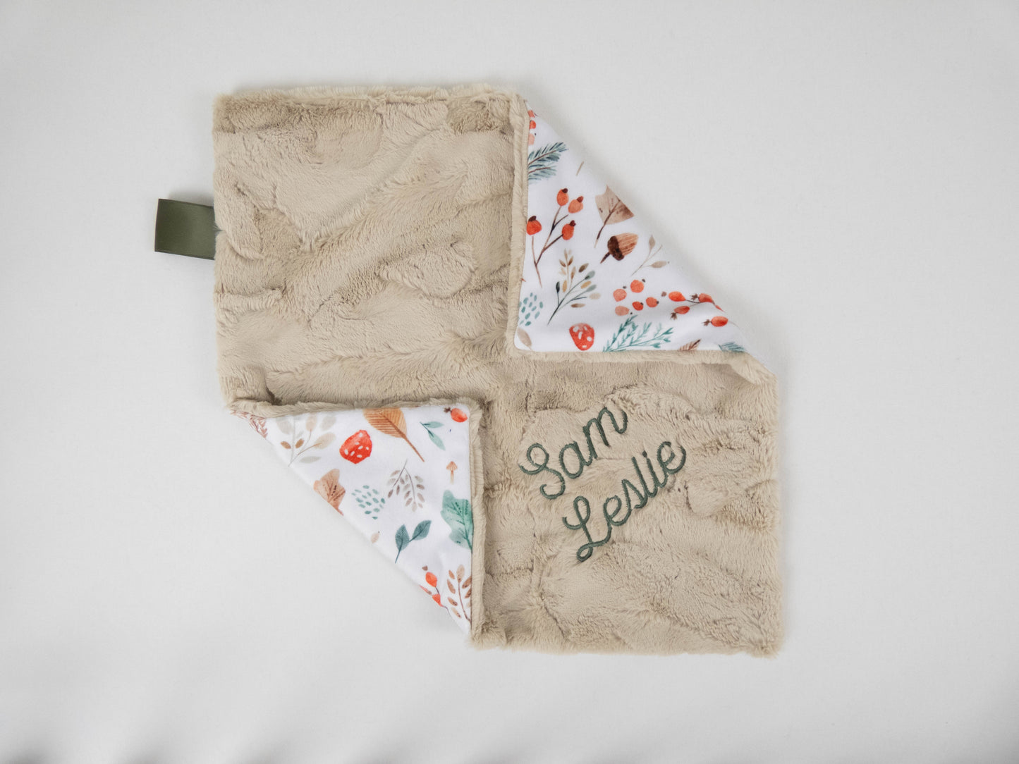 Autumn Forest Personalized Lovey Size