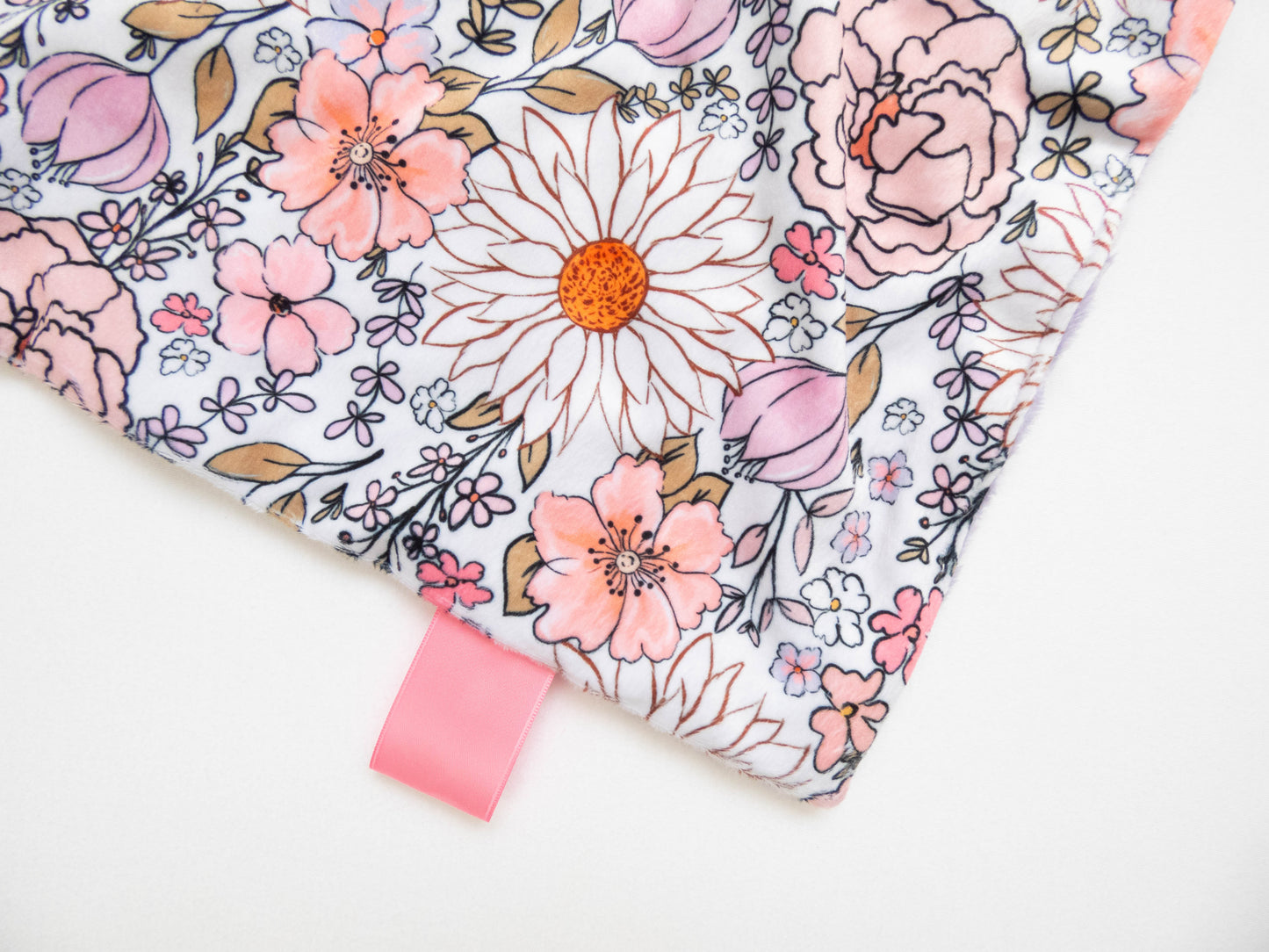 Summer Floral Personalized Lovey Size
