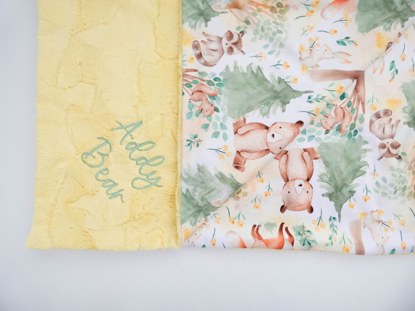 Forest Animals Sage Child Blanket