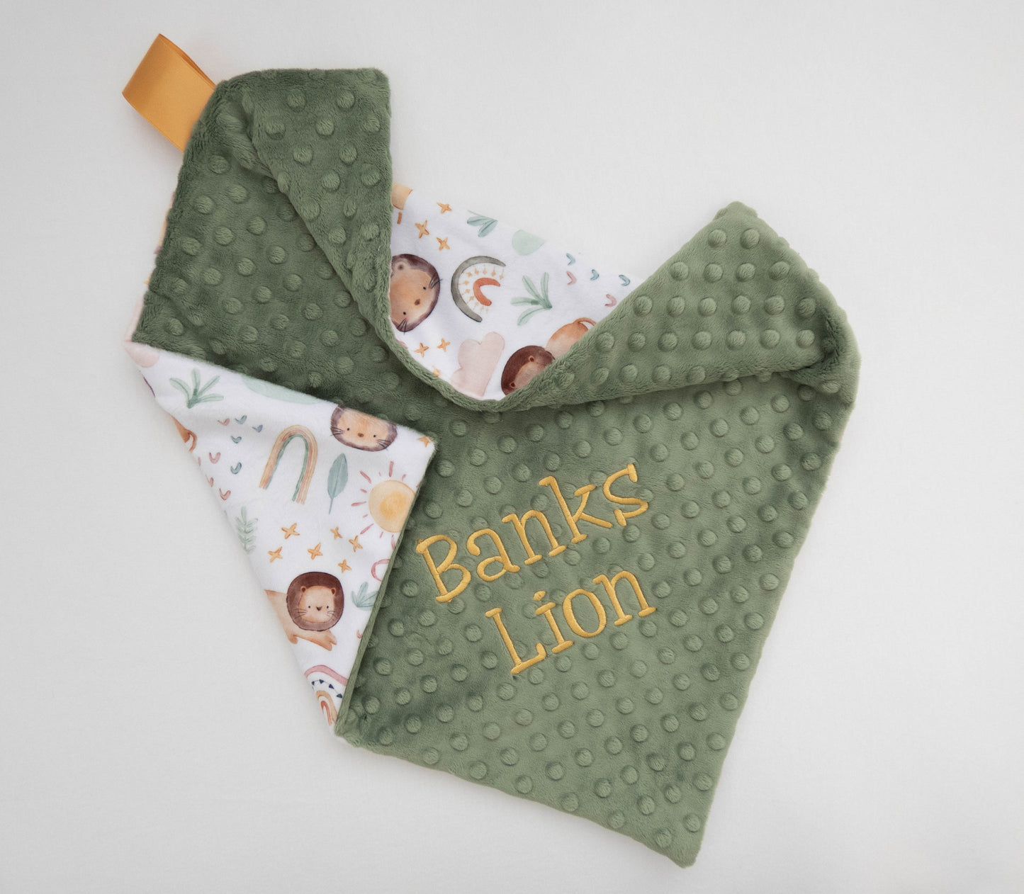 Little Lion Personalized Lovey Size