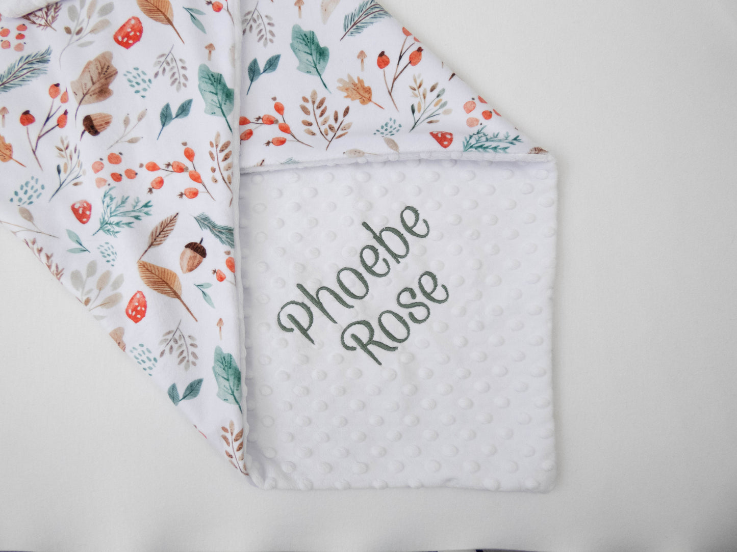 Autumn Forest Personalized Child Blanket