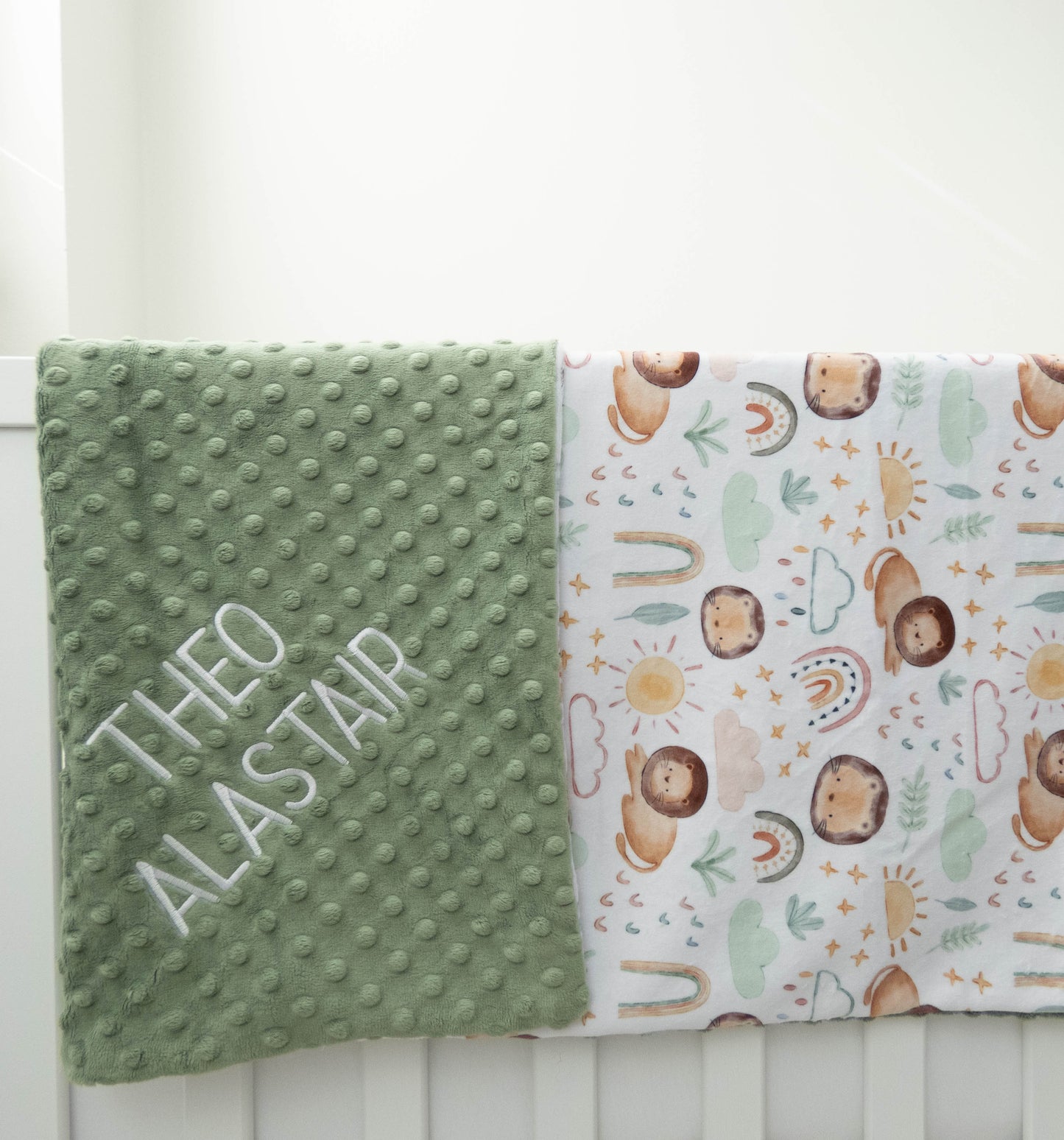 Little Lion Personalized Child Size Blanket