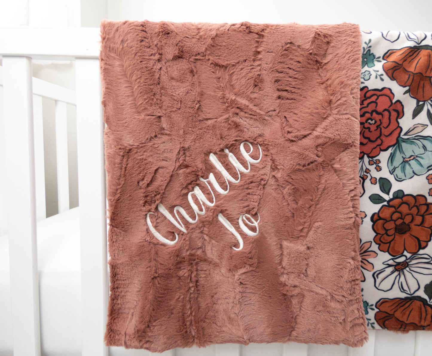 Montana Bloom Floral Personalized Child Blanket