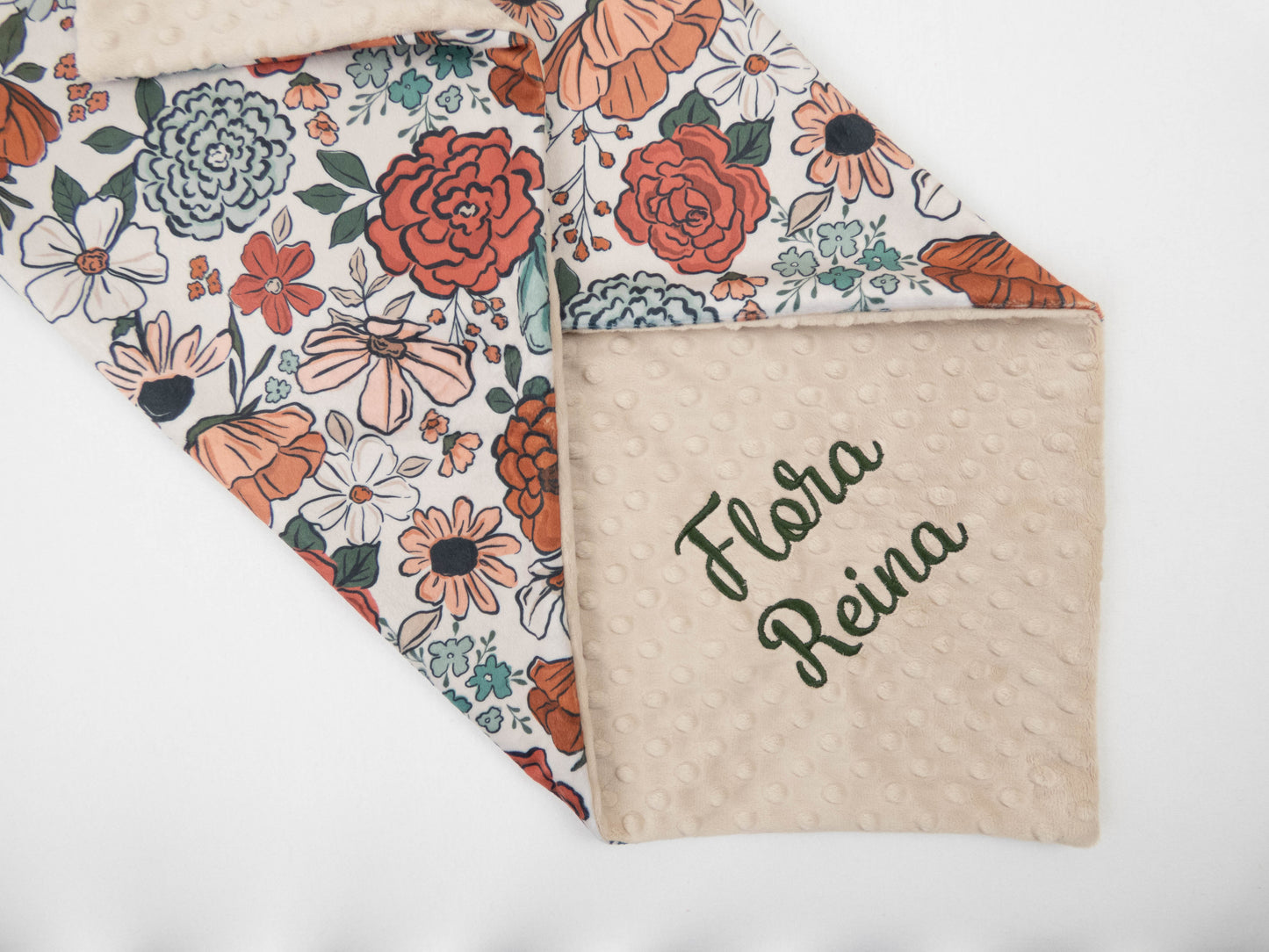Montana Bloom Floral Personalized Child Blanket