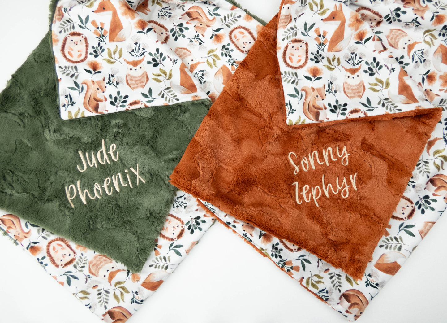 Wild Animal Party Personalized Baby Blanket