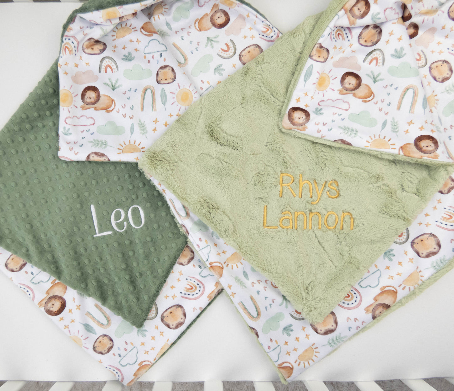 Little Lion Personalized Child Size Blanket