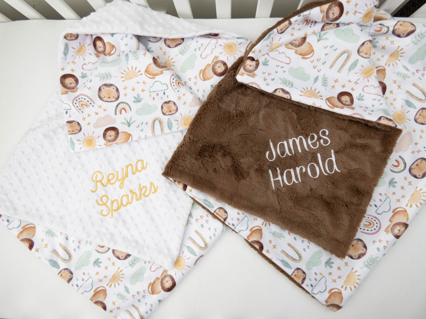 Little Lion Personalized Child Size Blanket