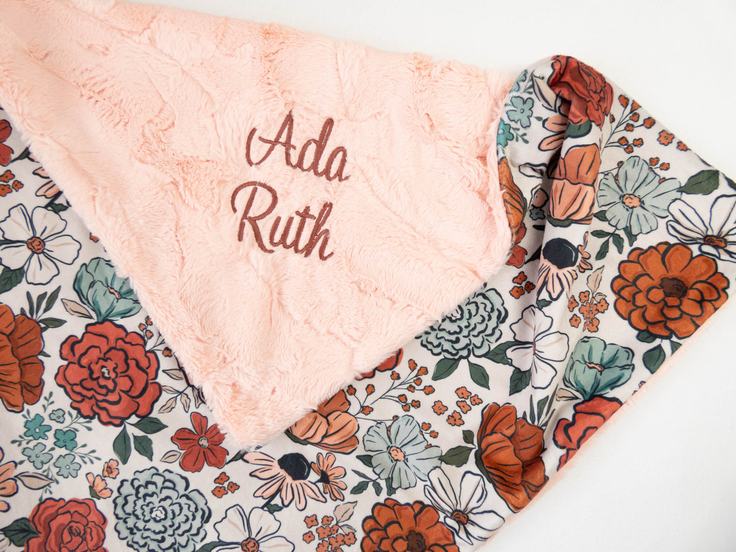 Montana Bloom Floral Personalized Child Blanket