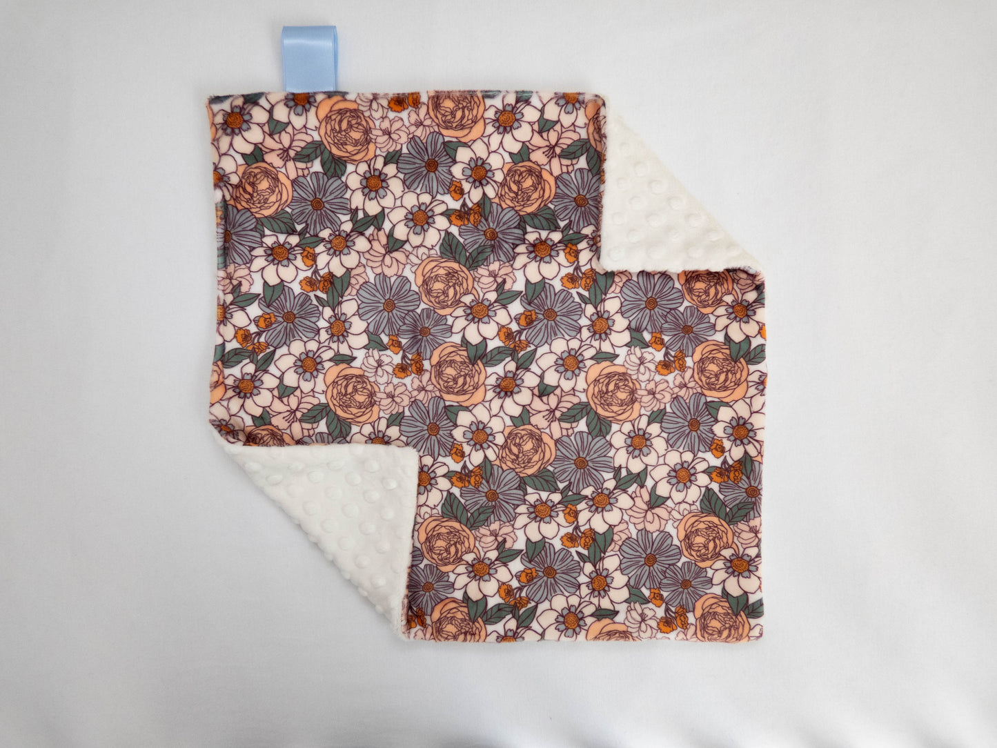 Ember Floral Personalized Lovey Size