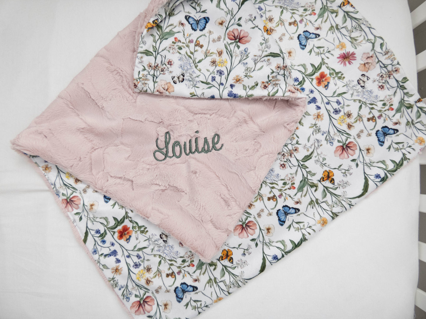 Wildflower Fields Floral Personalized Child Blanket