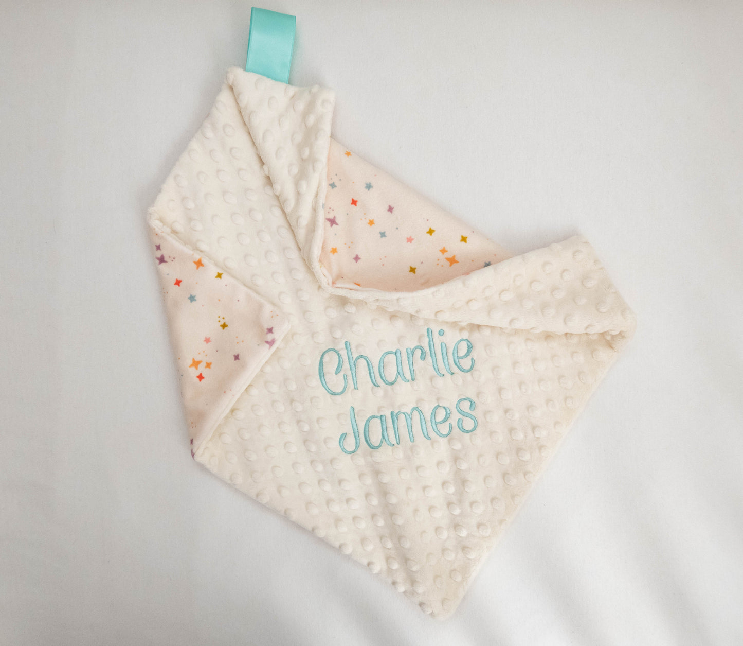 Fairytale Stars Personalized Lovey Size