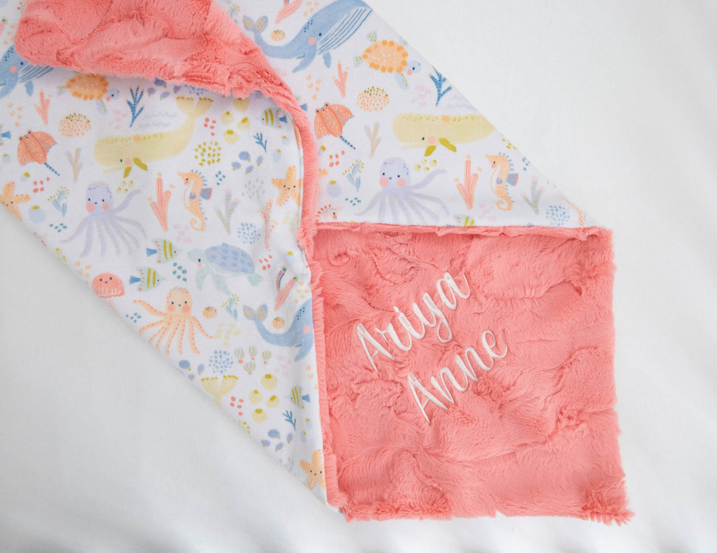 Ocean Friends Personalized Baby Blanket