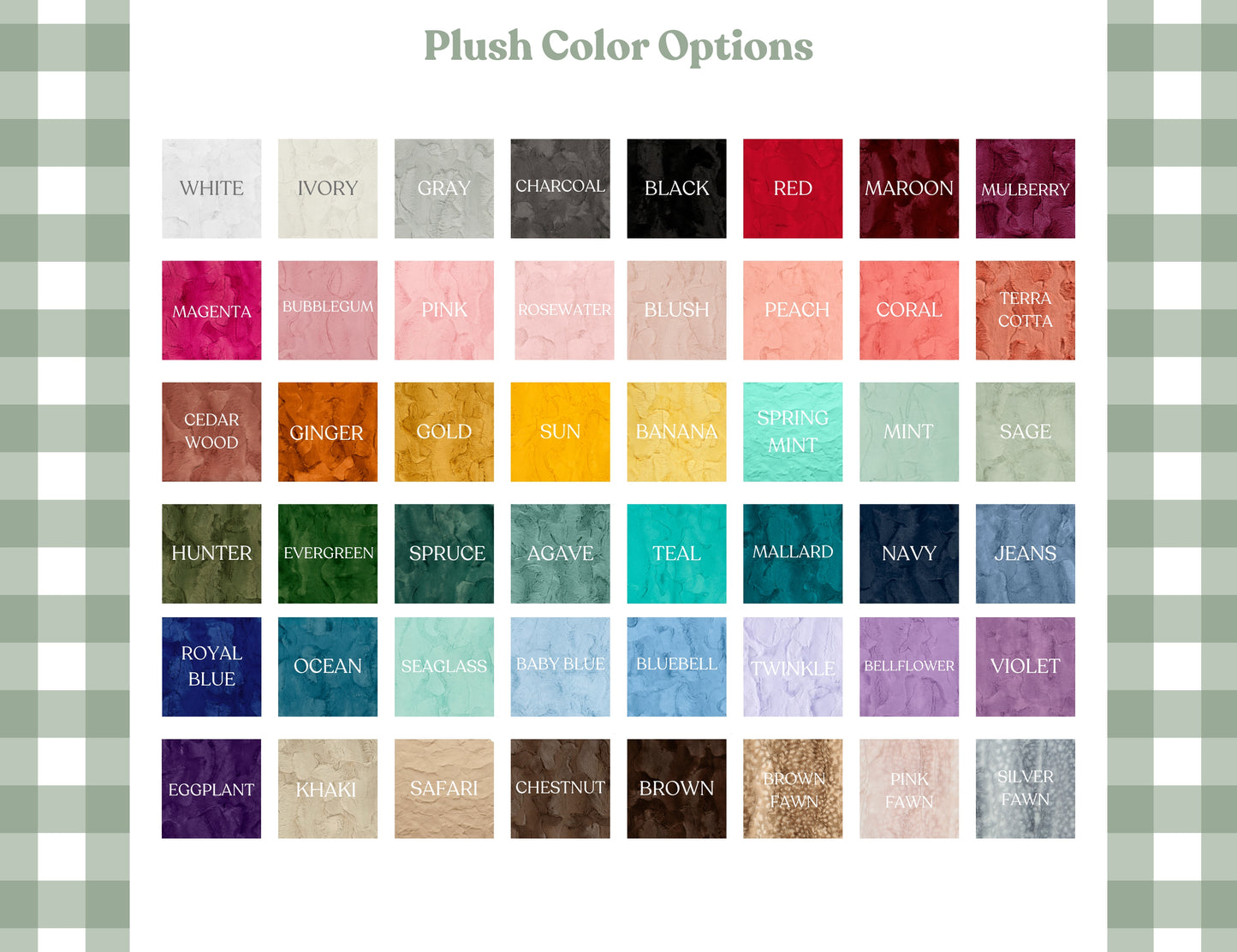 Solid Colors Personalized Baby Blanket