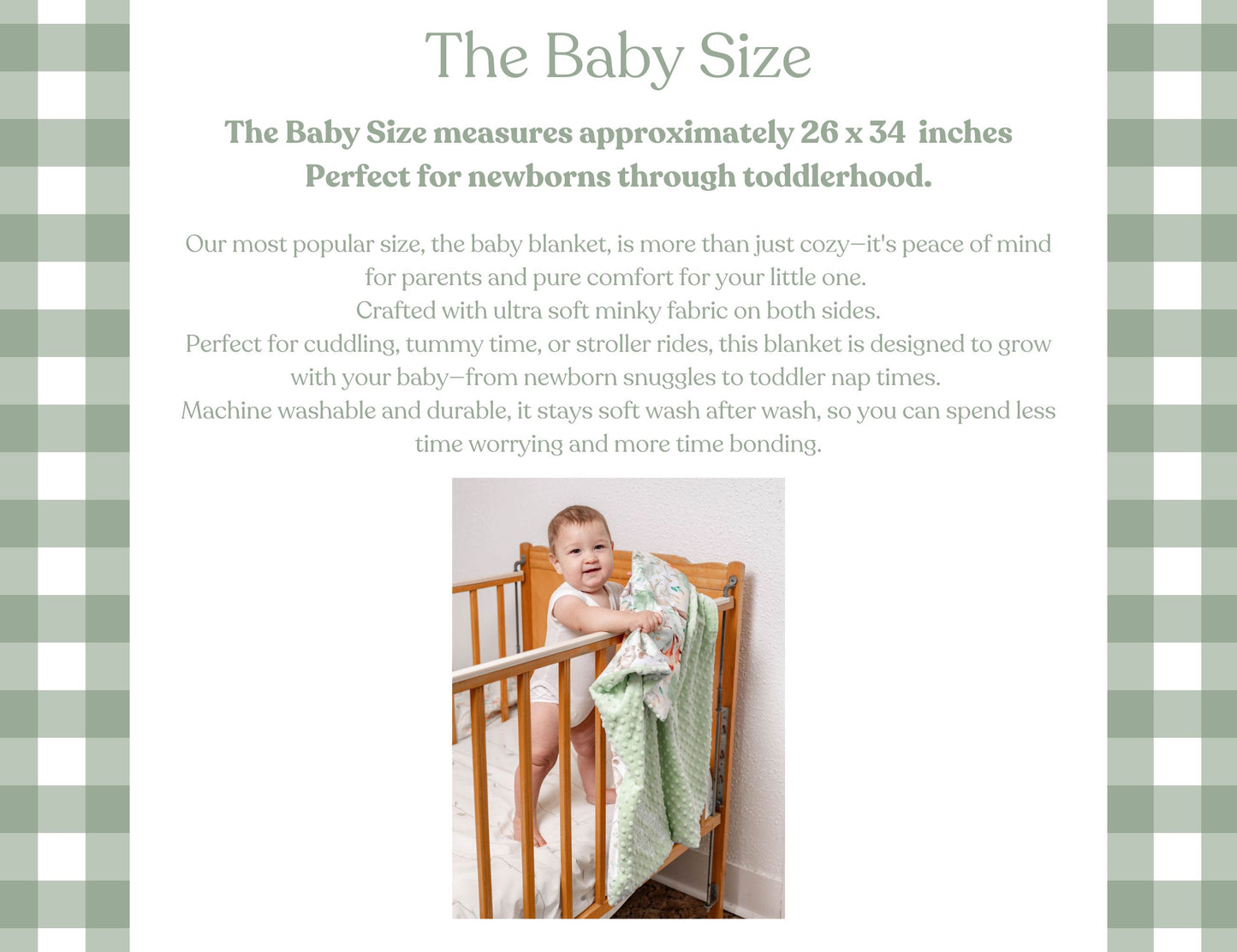 Teddy Bears Personalized Baby Size Blanket
