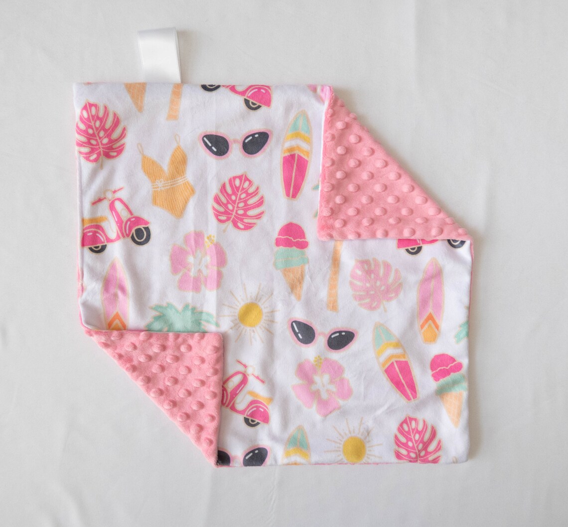 Surfer Girl Personalized Baby Blanket