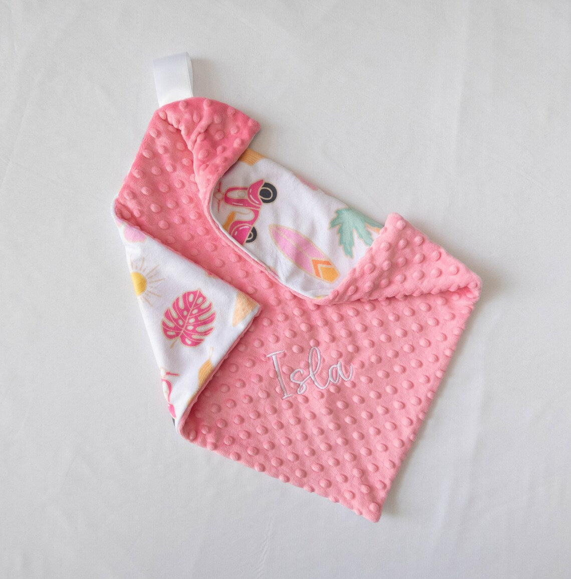 Surfer Girl Personalized Baby Blanket