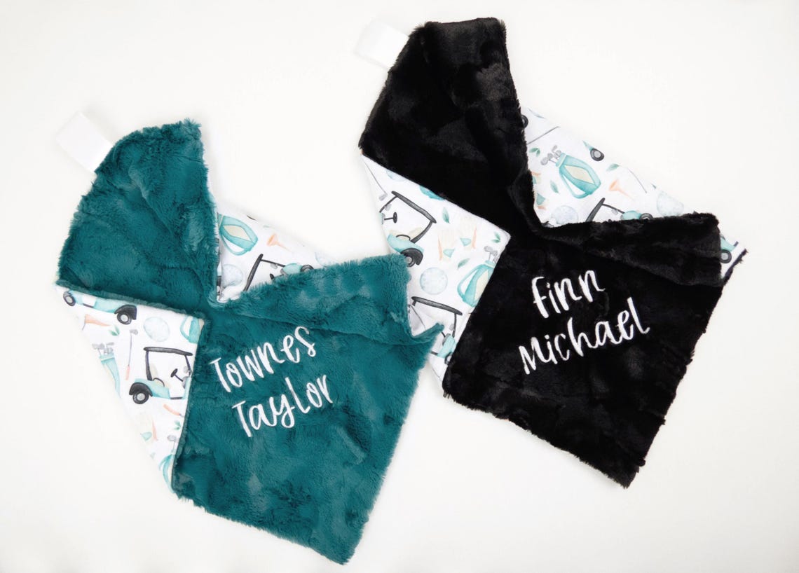 Golf Personalized Blanket Lovey Size