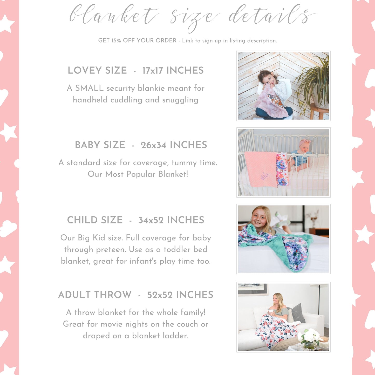 Blush Roses Floral Baby Blanket