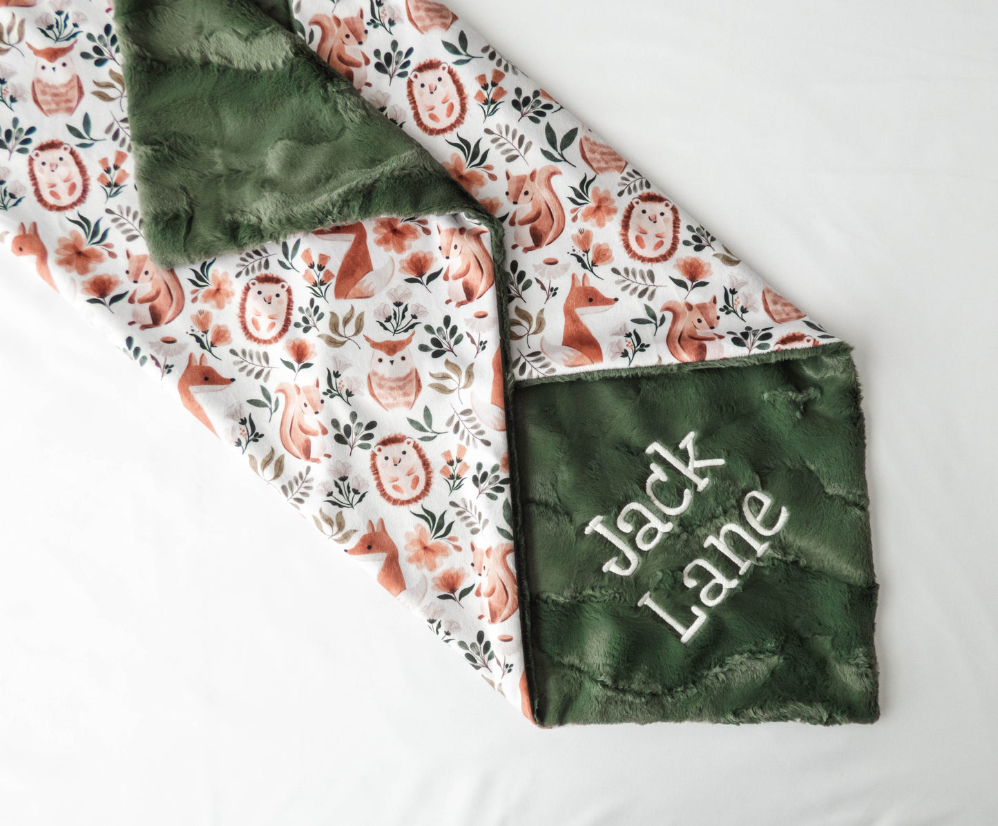 Wild Animal Party Personalized Baby Blanket