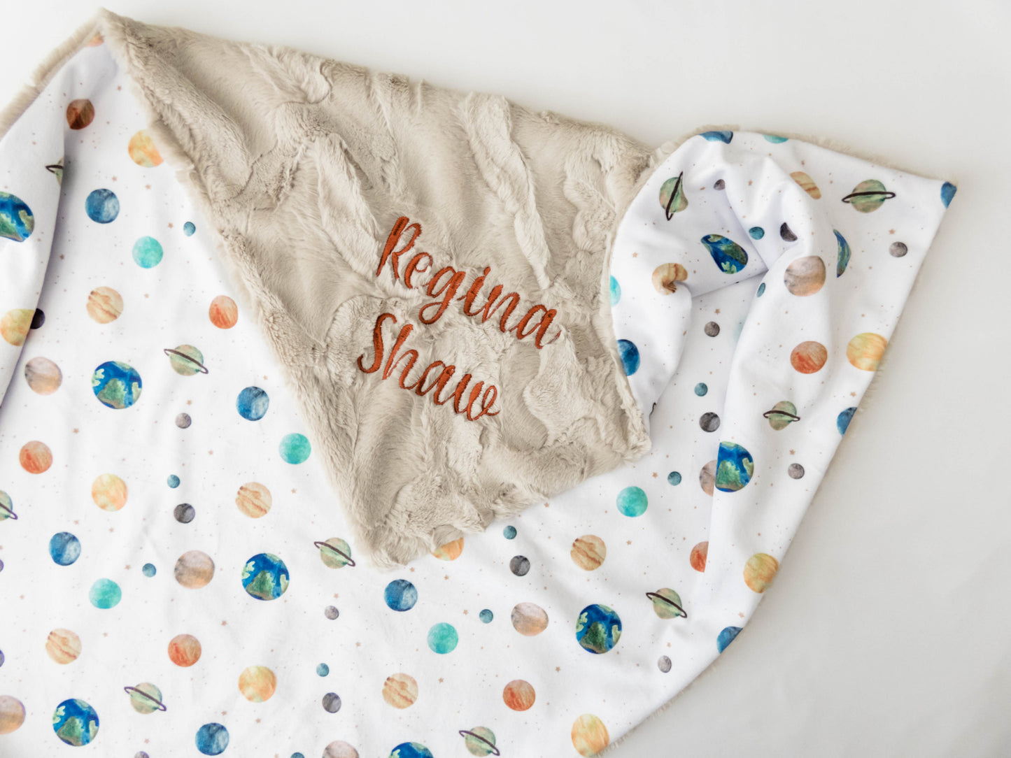 Solar System Baby Blanket